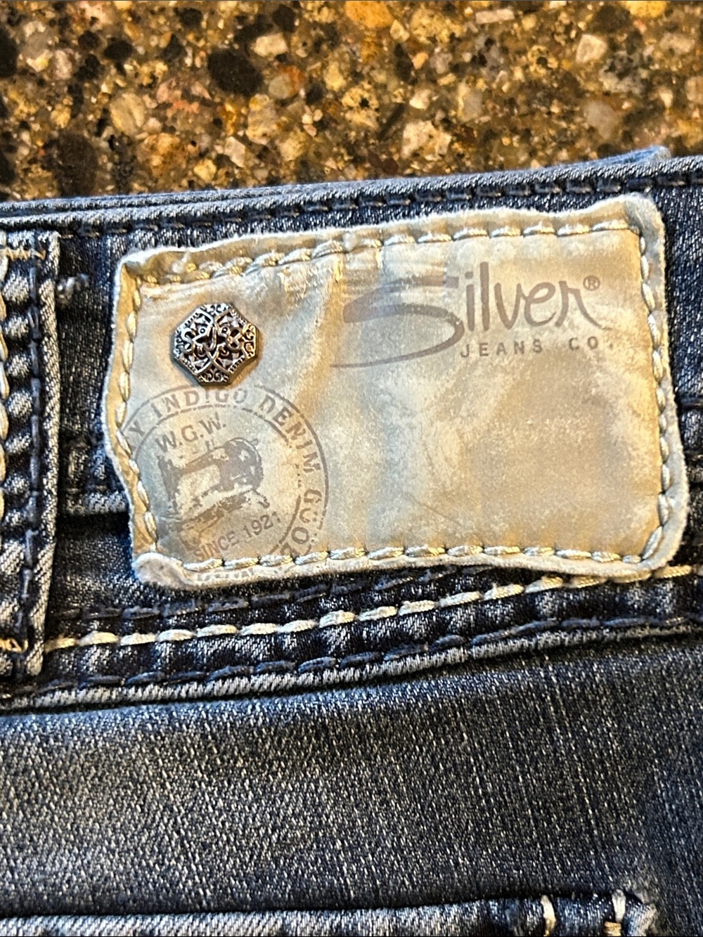 Silver Suki Flap Capri Jeans - Picture 3 of 9